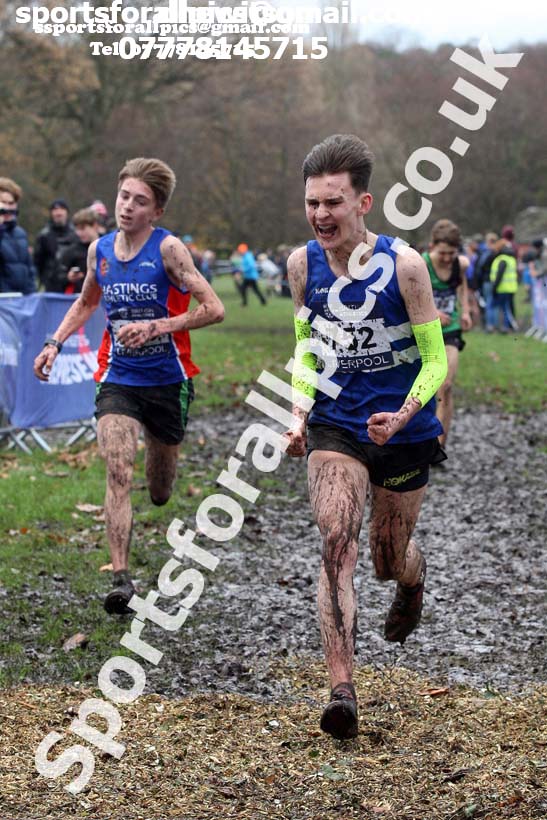 Mens under-17s  2017 British Athletics Liverpool Cross Challenge, Sefton Park, Liverpool. Photo:  David T. Hewitson/Sports for All Pics